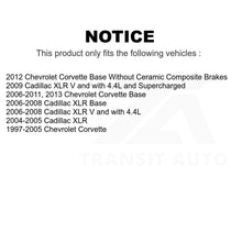 Charger l'image dans la galerie, Front Rear Semi-Metallic Brake Pads Parking Shoes Kit For Chevrolet Corvette XLR