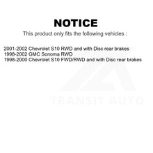 Charger l'image dans la galerie, Front Rear Semi-Metallic Brake Pads And Parking Shoes Kit For Chevrolet S10 GMC