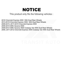 Charger l'image dans la galerie, Front Rear Semi-Metallic Brake Pads Parking Shoes Kit For Chevrolet Express 3500