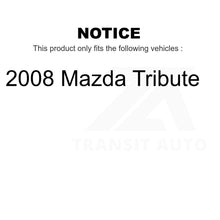 Charger l'image dans la galerie, Front Rear Semi-Metallic Brake Pads And Parking Shoes Kit For 2008 Mazda Tribute
