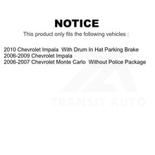 Charger l'image dans la galerie, Front Rear Semi-Metallic Brake Pads Parking Shoes Kit For Chevrolet Impala Monte