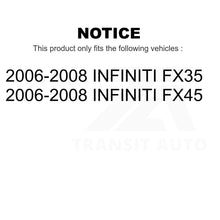Charger l'image dans la galerie, Front Rear Semi-Metallic Brake Pads And Parking Shoes Kit For Infiniti FX35 FX45