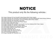 Load image into Gallery viewer, Front Rear Semi-Metallic Brake Pads And Parking Shoes Kit For Dodge Charger