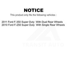 Charger l'image dans la galerie, Front Rear Semi-Metallic Brake Pads &amp; Parking Shoe Kit For Ford F-350 Super Duty