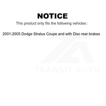 Charger l'image dans la galerie, Front Rear Semi-Metallic Brake Pads And Parking Shoes Kit For Dodge Stratus