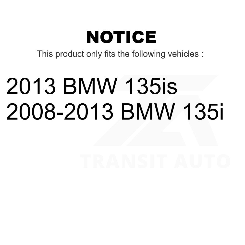 Front Rear Semi-Metallic Brake Pads And Parking Shoes Kit For BMW 135i 135is