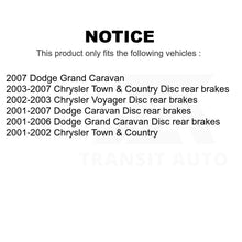 Charger l'image dans la galerie, Front Rear Semi-Metallic Brake Pads &amp; Parking Shoe Kit For Dodge Grand Caravan