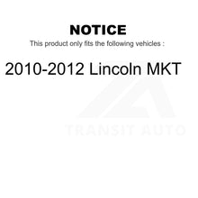 Charger l'image dans la galerie, Front Rear Semi-Metallic Brake Pads &amp; Parking Shoe Kit For 2010-2012 Lincoln MKT