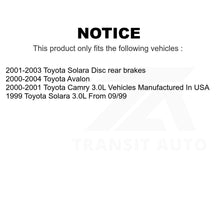 Charger l'image dans la galerie, Front Rear Semi-Metallic Brake Pads And Parking Shoe Kit For Toyota Camry Avalon