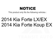 Charger l'image dans la galerie, Front Rear Semi-Metallic Brake Pads And Parking Shoes Kit For Kia Forte Koup