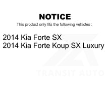 Charger l'image dans la galerie, Front Rear Semi-Metallic Brake Pads And Parking Shoes Kit For Kia Forte Koup
