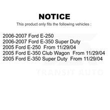 Charger l'image dans la galerie, Front Rear Semi-Metallic Brake Pads &amp; Parking Shoe Kit For Ford E-350 Super Duty