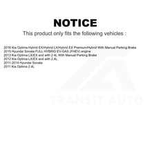 Charger l'image dans la galerie, Front Rear Semi-Metallic Brake Pads And Parking Shoes Kit For Hyundai Sonata Kia