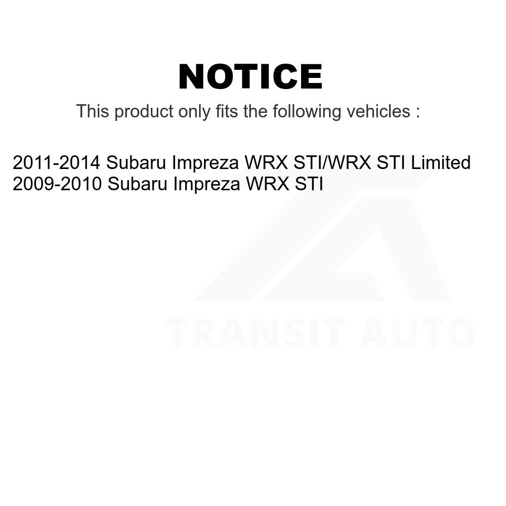 Front Rear Semi-Metallic Brake Pads And Parking Shoes Kit For Subaru Impreza