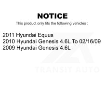 Charger l'image dans la galerie, Front Rear Semi-Metallic Brake Pads &amp; Parking Shoe Kit For Hyundai Genesis Equus