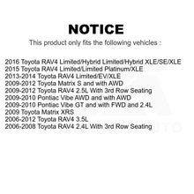 Charger l'image dans la galerie, Front Rear Semi-Metallic Brake Pads Parking Shoe Kit For Toyota RAV4 Matrix Vibe