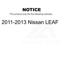 Charger l'image dans la galerie, Front Rear Semi-Metallic Brake Pads &amp; Parking Shoe Kit For 2011-2013 Nissan LEAF