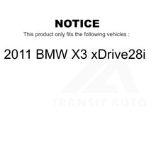 Charger l'image dans la galerie, Front Rear Semi-Metallic Brake Pads &amp; Parking Shoe Kit For 2011 BMW X3 xDrive28i