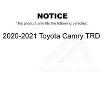Charger l'image dans la galerie, Kit de plaquettes de frein semi-métalliques avant et arrière, chaussures de stationnement pour Toyota Camry TRD 20-21 
