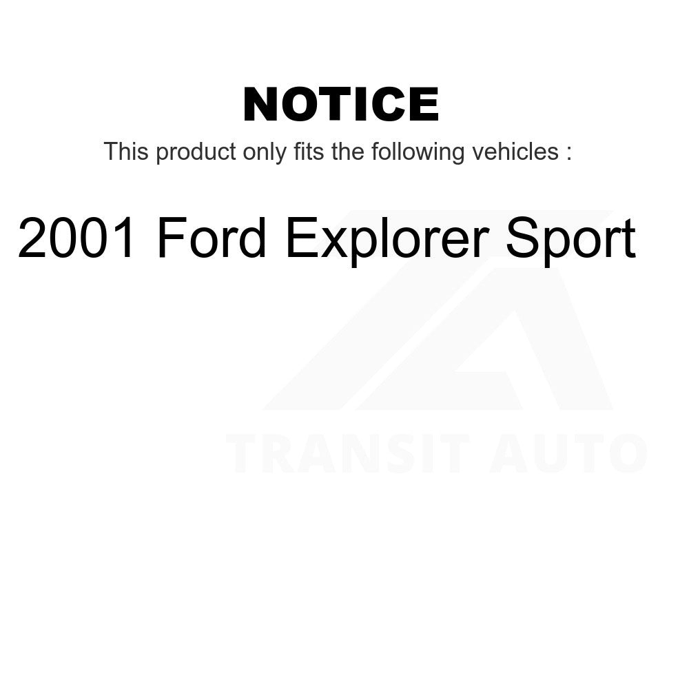 Kit de plaquettes de frein semi-métalliques avant et arrière, chaussures de stationnement pour Ford Explorer Sport 01 