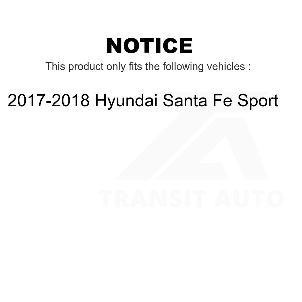 Kit de plaquettes semi-métalliques avant et arrière et chaussures de stationnement, pour Hyundai Santa Fe Sport 