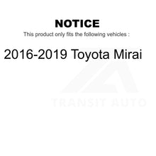 Charger l'image dans la galerie, Kit de plaquettes de frein semi-métalliques avant et arrière, chaussures de stationnement pour Toyota Mirai 2016 – 2019 