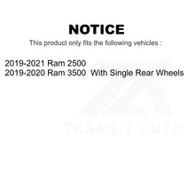 Load image into Gallery viewer, Front Rear Semi-Metallic Brake Pads And Parking Shoes Kit For Ram 2500 3500