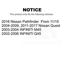 Charger l&#39;image dans la galerie, Front Coated Disc Brake Rotors Pair For Nissan Quest Pathfinder Infiniti Q45 M45