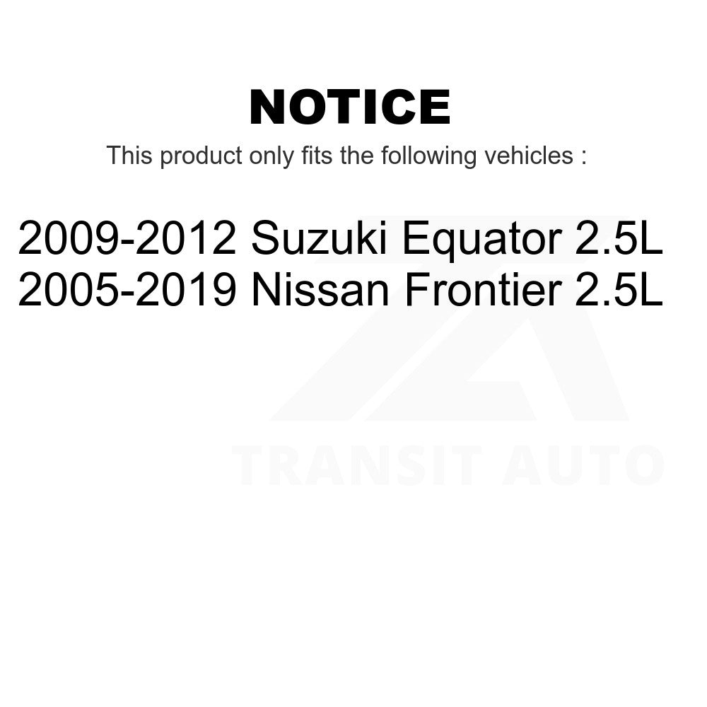 Front Coated Disc Brake Rotors Pair For Nissan Frontier Suzuki Equator 2.5L