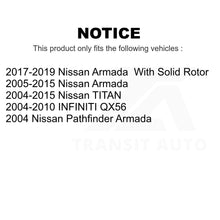 Load image into Gallery viewer, Rear Coat Disc Brake Rotor Pair For Nissan Titan Armada INFINITI QX56 Pathfinder