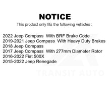 Load image into Gallery viewer, Rear Coated Disc Brake Rotors Pair For Jeep Renegade Compass Fiat 500X