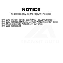 Charger l'image dans la galerie, Front Rear Coated Disc Brake Rotors Kit For Chevrolet Corvette Cadillac XLR