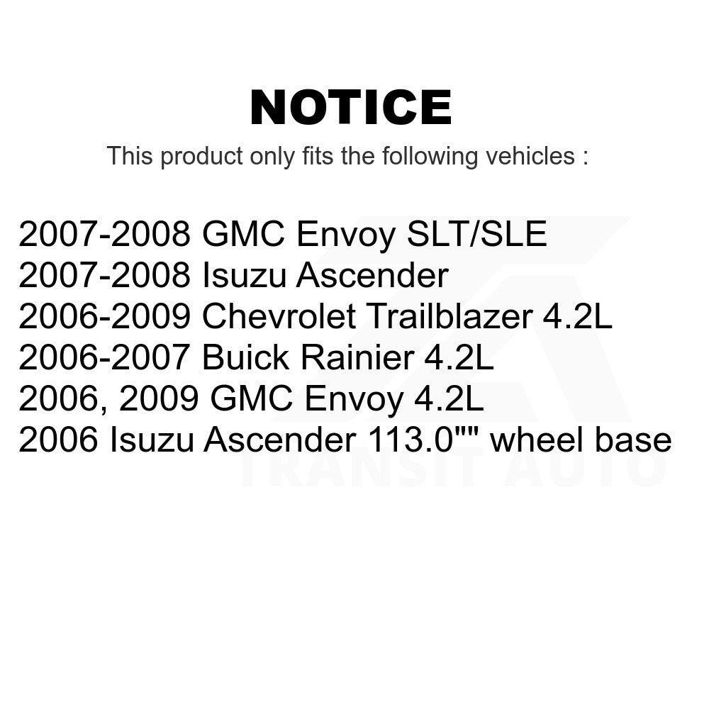 Front Rear Coat Brake Rotors Kit For Chevrolet Trailblazer GMC Envoy Buick Isuzu