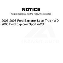 Load image into Gallery viewer, Front Rear Coated Disc Brake Rotors Kit For Ford Explorer Sport Trac 4WD
