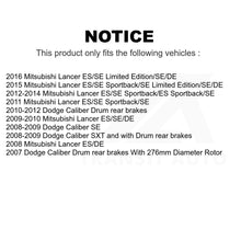 Charger l'image dans la galerie, Front Rear Coated Disc Brake Rotors Kit For Dodge Caliber Mitsubishi Lancer