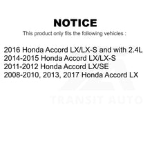 Load image into Gallery viewer, Front Rear Coated Disc Brake Rotors Kit For Honda Accord