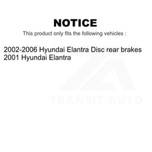 Charger l&#39;image dans la galerie, Front Rear Coated Disc Brake Rotors Kit For Hyundai Elantra