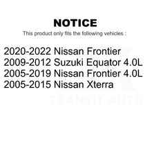 Load image into Gallery viewer, Front Rear Coated Disc Brake Rotor Kit For Nissan Frontier Xterra Suzuki Equator