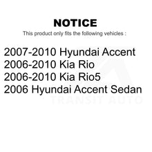 Charger l'image dans la galerie, Front Rear Coated Disc Brake Rotors Kit For Hyundai Accent Kia Rio Rio5