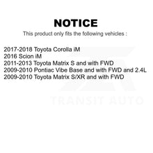 Charger l'image dans la galerie, Front Rear Coat Brake Rotors Kit For Toyota Matrix Pontiac Vibe Corolla iM Scion