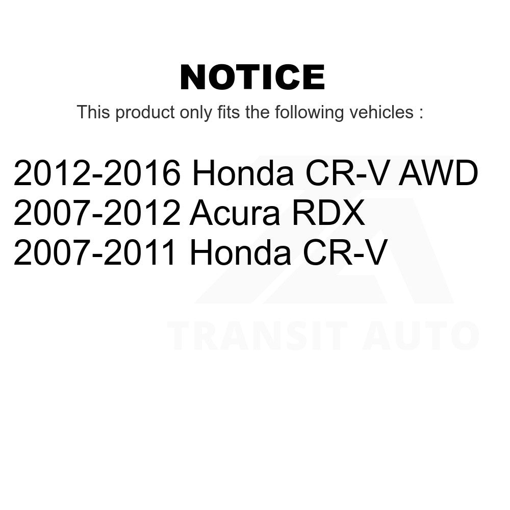 Front Rear Coated Disc Brake Rotors Kit For Honda CR-V Acura RDX