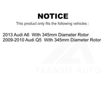 Load image into Gallery viewer, Front Rear Coated Disc Brake Rotors Kit For Audi Q5 A6 With 345mm Diameter Rotor