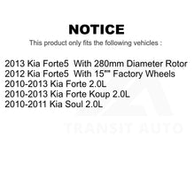 Load image into Gallery viewer, Front Rear Coated Disc Brake Rotors Kit For Kia Forte Soul Koup Forte5