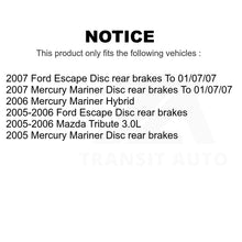 Load image into Gallery viewer, Front Rear Brake Rotors Drums Kit For Ford Escape Mercury Mariner Mazda Tribute