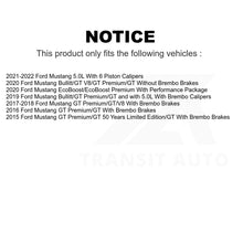 Load image into Gallery viewer, Front Rear Coated Disc Brake Rotors Kit For Ford Mustang