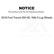 Charger l&#39;image dans la galerie, Front Rear Coated Brake Rotor Kit For 2016 Ford Transit-350 HD With 5 Lug Wheels