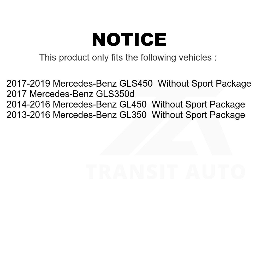 Front Rear Coated Brake Rotors Kit For Mercedes-Benz GLS450 GL450 GL350 GLS350d