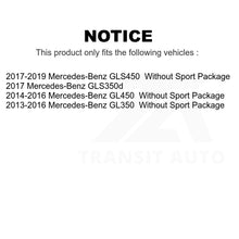 Charger l'image dans la galerie, Front Rear Coated Brake Rotors Kit For Mercedes-Benz GLS450 GL450 GL350 GLS350d