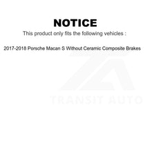 Charger l&#39;image dans la galerie, Front Rear Coat Disc Brake Rotors Hub Assembly Kit For 2017-2018 Porsche Macan S