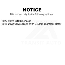 Load image into Gallery viewer, Rear Coated Disc Brake Rotors Pair For Volvo XC90 C40 Recharge